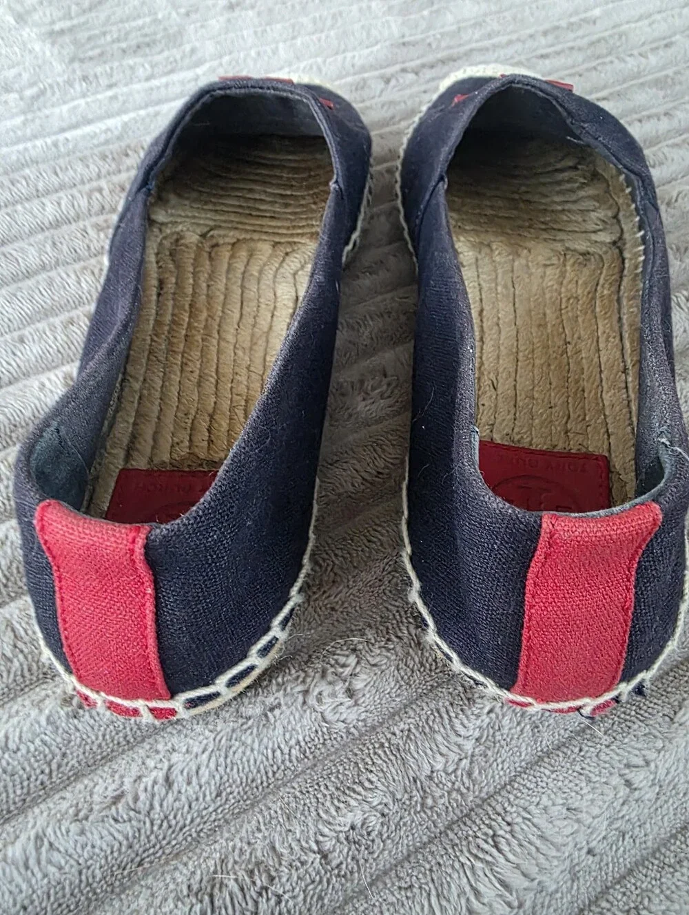 Tory Burch Weston Navy Espadrille Flats 8